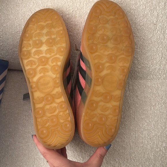 Adidas, Brand new NWT never worn sold out pink gazelle sneakers. Size 38.5. - Picture 2 of 4